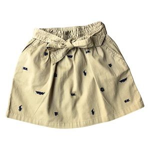 Polo Ralph Lauren Little Girls Cotton Twill Skirt, Size 5